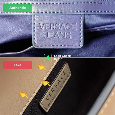 how to tell a fake versace bag|versace authentication check.